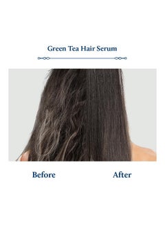 Blue Nectar Blue Nectar Green Tea Hair Serum for Dry Frizzy Hair for Women & Men | Plant Based Biotin Hair Growth Serum | Hair Serum for Hair Fall Control for All Hair Types (12 herbs, 50 ml)  - Image 4