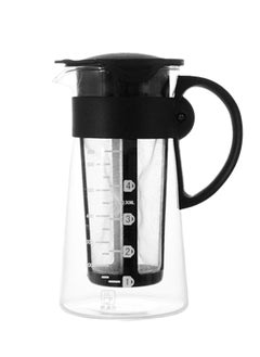 Cold Brew Coffee Maker, Tea Infuser with Spout, Excellent Glass Cups with Removable Nylon Filter Screen, Drink & Beverage Dispenser Jar, Iced Coffee Maker & Tea Brewer Gifts for Women Man - 650ml