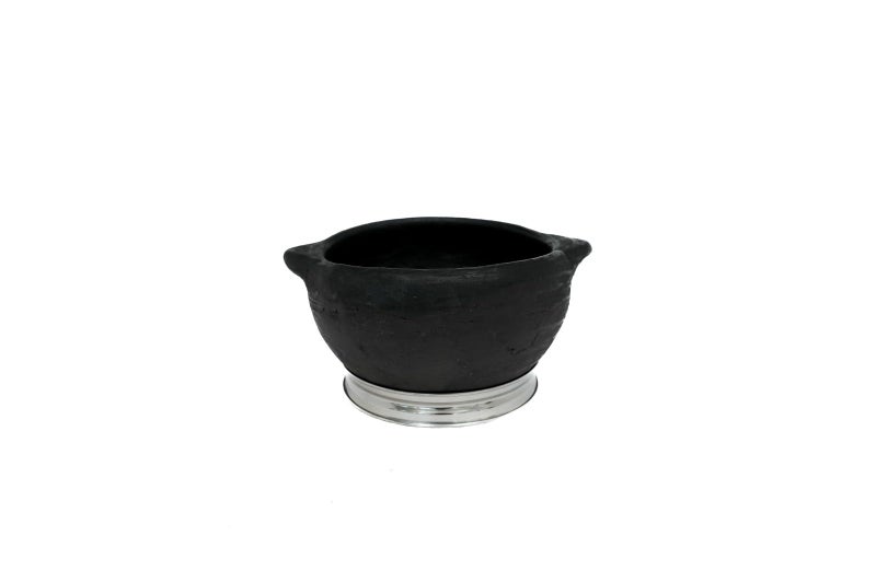 Ziaon Deep Burned Clay Seasoned Handi Pot Combo for Cooking and Serving Set of 3 with Coconut Spatula & Steel Ring(2 literkalchatti, 1 Liter kadai, 1.5 chatti) - Image 5
