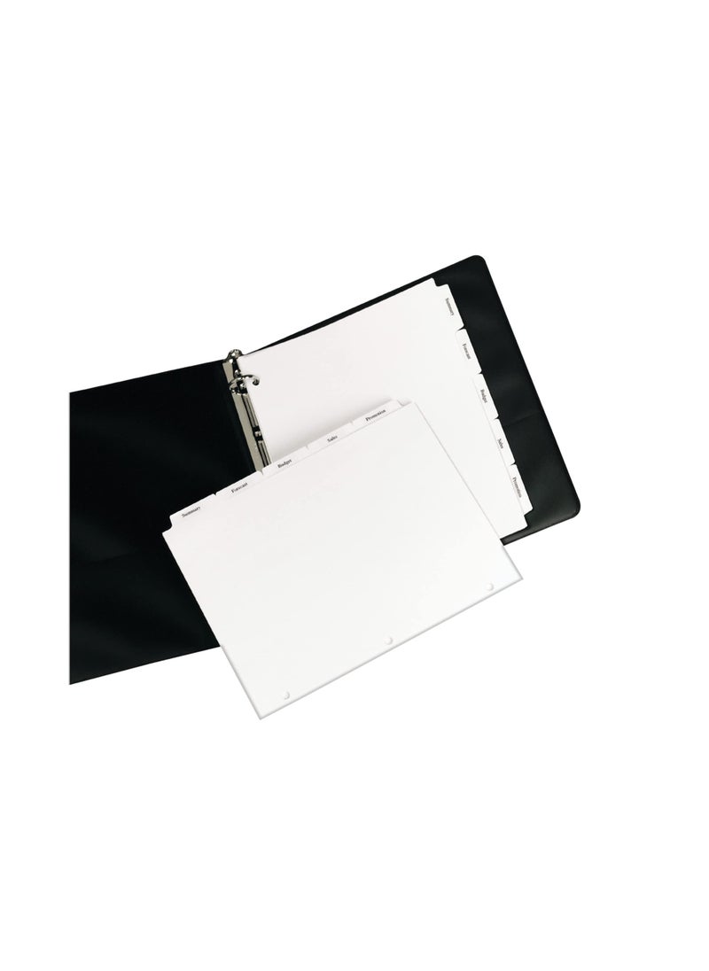 AVERY Avery Double Reverse Collated Dividers, Sheet Size 8.5 x 11 inches, White, 5-Tab Set, 30 Sets (20406)  - Image 2