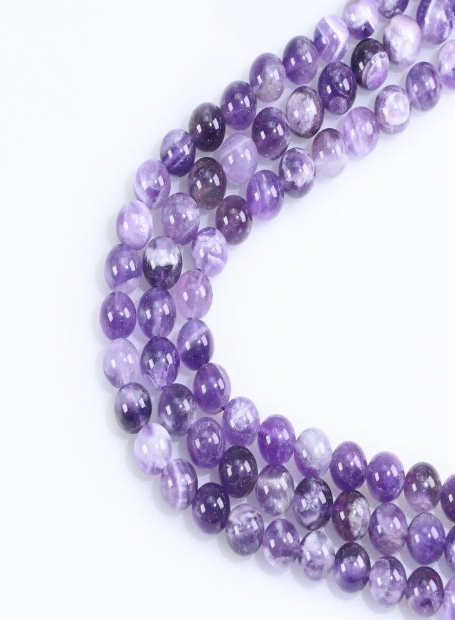 Clearain 8mm Natural Amethyst Gemstone Round Loose Beads for Jewelry Making DIY Bracelets Necklace (45-48pcs/strand) - Image 2