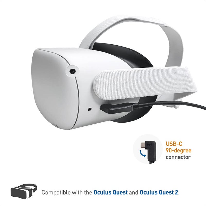Cable Matters Unidirectional Active USB C Cable 24.6 ft for Oculus Quest 2 Headset and Hard Drives (Compatible with Oculus Link Cable) in 7.5 Meters / 24.6 Feet - Not Work with Monitors or Docks - Image 4