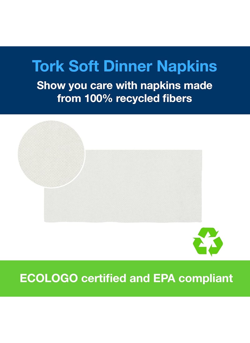 Tork Tork Extra Soft White Dinner Napkin 18 Fold 3ply 17 x 161 6 x 290 napkins NP7380A  - Image 5