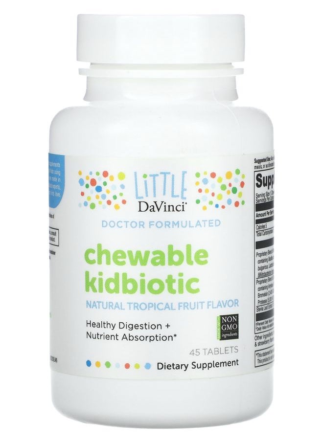 Chewable Kidbiotic Tropical Fruit 45 Tablets - pzsku/Z7CB24B93031A449AC0D8Z/45/_/1729515347/0c723dc6-68b8-4c7a-8e13-f7703e41d717