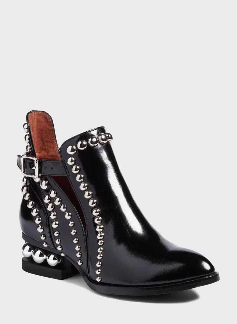 Jeffrey Campbell Rylance Mid Heel Bootie