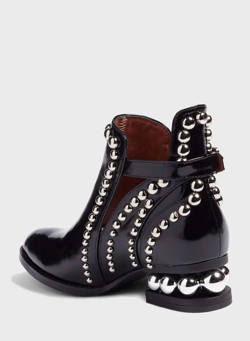 Jeffrey Campbell Rylance Mid Heel Bootie