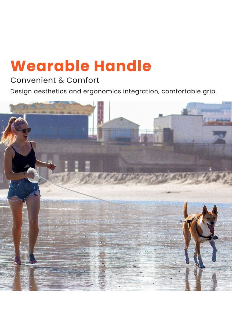 Excefore Retractable Leash 360° Tangle Free Rechargeable LED Light and Wearable Design for Small to Medium Dogs Up to 88lbs - Image 5