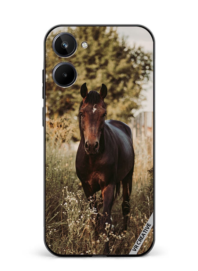 VR CREATIVE Protective Case Cover For Realme 10 Brownie Horse Design Multicolour - Image 1