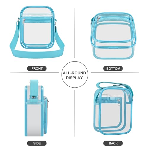 USPECLARE Clear Purse for Stadium Events Clear Messenger Bag for Men and Women - Image 5