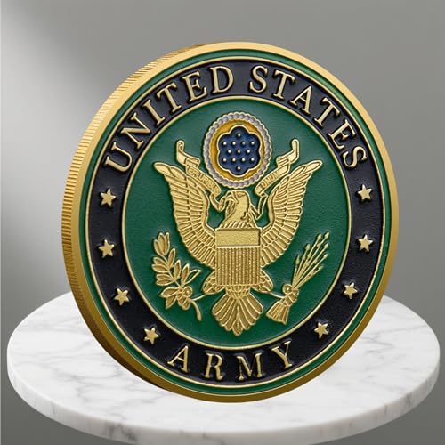 SNKVAUP Army 250th Anniversary Challenge Coin 157 DoubleSided SilverPlated US Army Commemorative Coin 17752025 High Relief Military Collectible for Soldiers Patriots F - Image 5