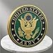 SNKVAUP Army 250th Anniversary Challenge Coin 157 DoubleSided SilverPlated US Army Commemorative Coin 17752025 High Relief Military Collectible for Soldiers Patriots F - Image 4
