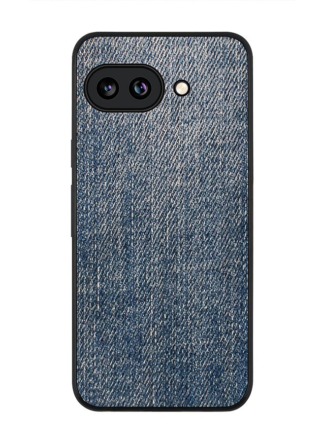 Stylizedd Rugged Case for Google Pixel 10a- Slim Fit Hybrid Rubber Cover Dark Denim Print