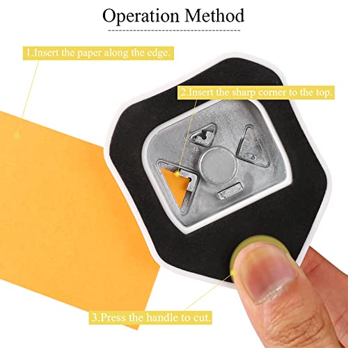 LOONENG 3 Way Chamfer Corner Punch, 3 in 1 Craft Paper Corner Cutter for Paper Crafts, Laminate, Cardstock, Business Card, DIY Projects, Photo, Card Making and Scrapbooking - Image 5
