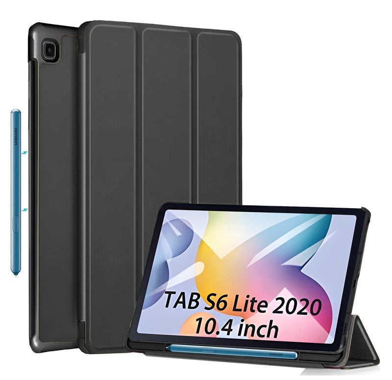 ProElite Smart Flip case Cover for Samsung Galaxy Tab S6 Lite 10.4 Inch 2024 SM-P610/P615 with S Pen Holder (Also Supports S Pen Magnetic Attachment), Black - Image 5