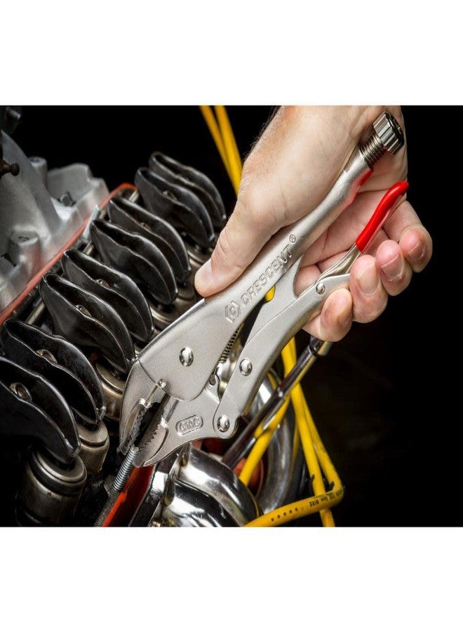 كريسنت كماشة قفل هلالية بفك منحني مع قاطع أسلاك - أداة يدوية منزلية احترافية للصواميل والمسامير والكابلات والأسلاك - ٧ بوصات - C7CVN - Image 4