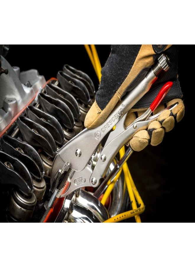 كريسنت كماشة قفل هلالية بفك منحني مع قاطع أسلاك - أداة يدوية منزلية احترافية للصواميل والمسامير والكابلات والأسلاك - ٧ بوصات - C7CVN - Image 2