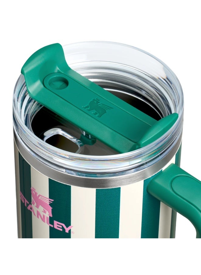 Stanley Cabana Gloss Quencher 40 oz Travel Tumbler | FlowState 3-Position Lid | Insulated Stainless Steel Cup | BPA-Free | Reusable Straw | Comfort-Grip Handle | Car Cup Holder Compatible | Keeps Drinks Hot or Cold for Hours | Durable & Eco-Friendly - Image 3