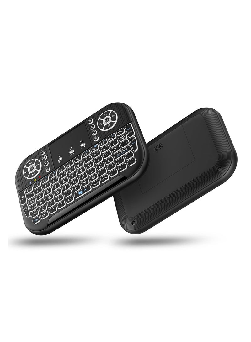SYOSI Mini Wireless Portable Keyboard with Touchpad Mouse Combo for Mobile Phone Tablet  - Image 1