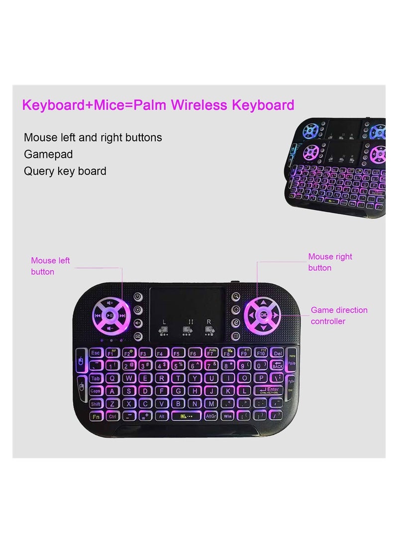 SYOSI Mini Wireless Portable Keyboard with Touchpad Mouse Combo for Mobile Phone Tablet  - Image 5