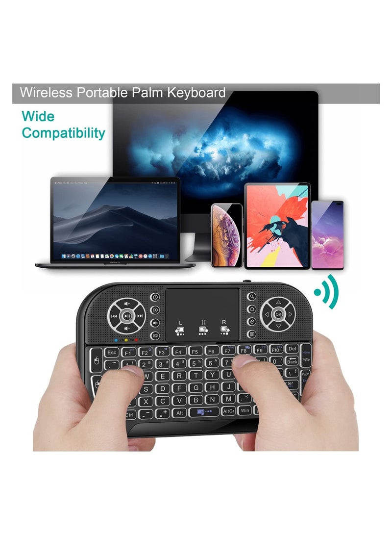 SYOSI Mini Wireless Portable Keyboard with Touchpad Mouse Combo for Mobile Phone Tablet  - Image 4