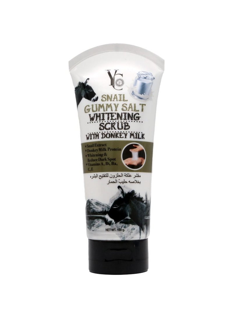 Yong Chin - Yong Chin Snail Gummy Salt Whitening Scrub with Donkey Milk 150g - Image 1
