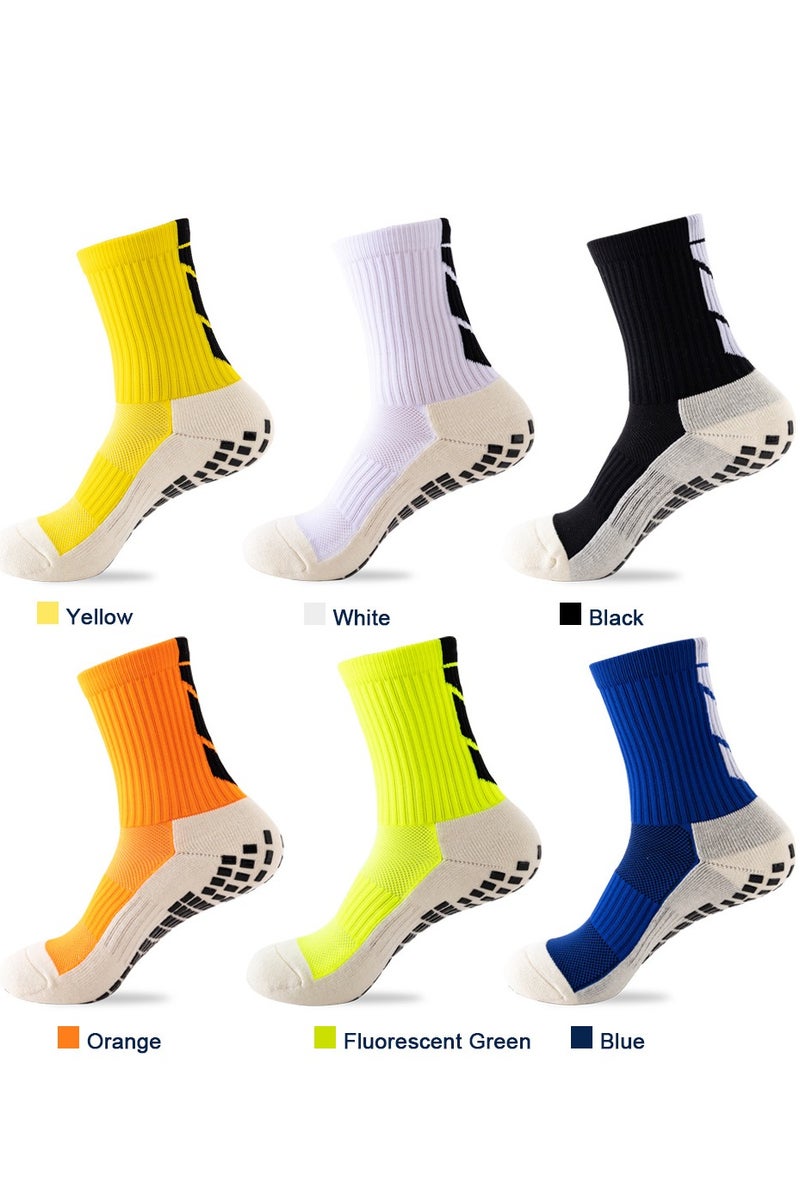 infino 6 Pairs of Non-Slip Grip Pads for Men's Football and Basketball Socks - Image 1