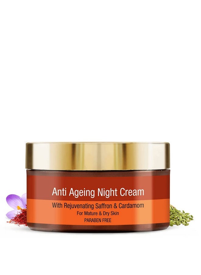 Anti-Ageing Night Cream, Collagen Booster For Wrinkles, Saggy Face With Saffron, Sweet Almond Oil And Sesame Seed Oil, Giving Healthy & Glowing Skin, 50Ml - pzsku/Z7CB2D9FEF7471F77A1FFZ/45/_/1734183226/34fbeef3-6384-434f-a91c-52b5a3ddc1b6