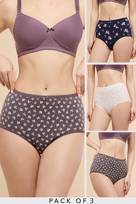 R&B 3 Pack Printed Full Briefs