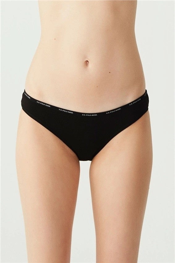 U.S. Polo Assn. 5-Pack Women's Low Waist Briefs Cotton Mixed Color  - Image 2