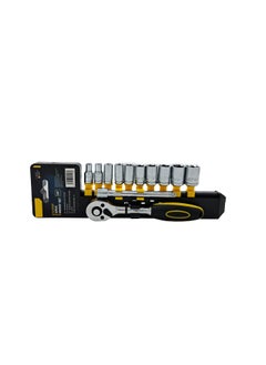 ANYM ANYM 14 Inch Ratchet Wrench With 10pcs Socket Set 63mm Sockets  - Image 2