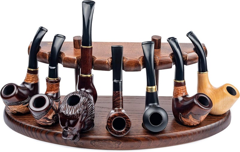 Dr Watson - Wooden Tobacco Pipe Stand, For 7 Tobacco Pipes, Handmade from Solid Wood - Image 2