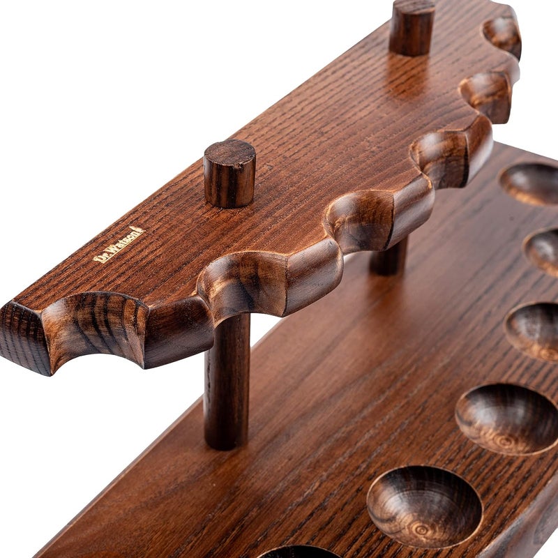 Dr Watson - Wooden Tobacco Pipe Stand, For 7 Tobacco Pipes, Handmade from Solid Wood - Image 4
