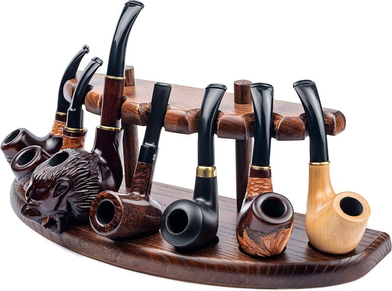 Dr Watson - Wooden Tobacco Pipe Stand, For 7 Tobacco Pipes, Handmade from Solid Wood - Image 5
