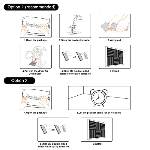 JBER Column Acoustic Wedge Studio Foam Corner Block Finish Corner Wall in Studios or Home Theater (16 Pack) - Image 4