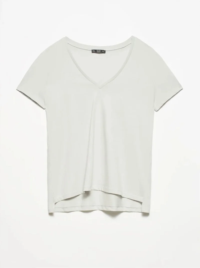 ديلفين DILVIN Women’s Cotton V-Neck T-Shirt
