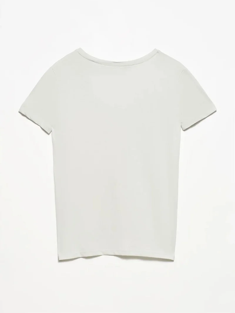 ديلفين DILVIN Women’s Cotton V-Neck T-Shirt
