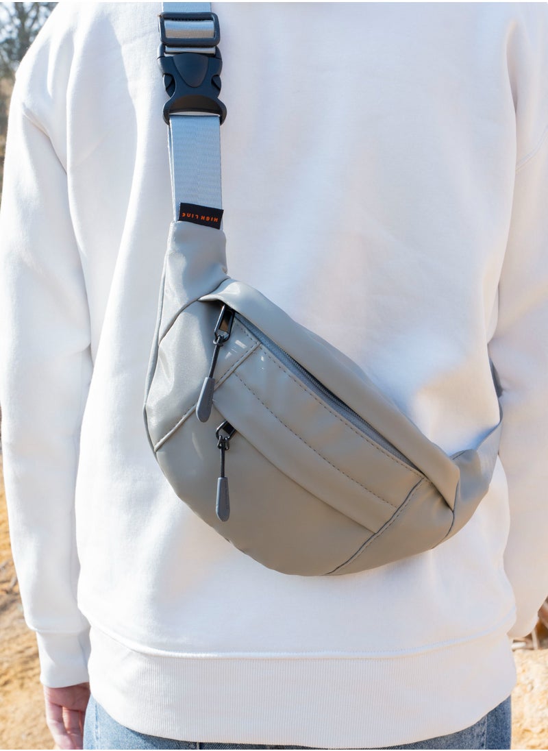 HIGH LINE STORE - Ultimate Signature Waist Bag Great Lightweight Personal Storage Bag for Travel, Walking, Running, Hiking, Cycling, Easy Carry Wallet Grey - Image 1