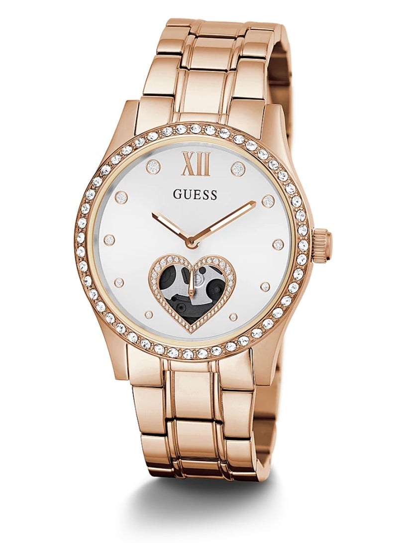 GUESS Be Loved Rose Gold Tone Case Rose Gold Tone Stainless Steel Watch - GW0380L3 - Image 5