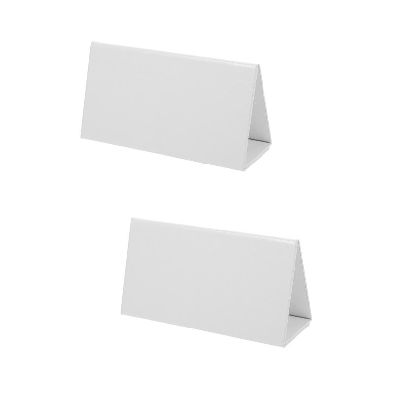 2pcs Workplace Card Erasable Seat Card Tent Card Blank Name Card Foldable Name Plate - Image 1