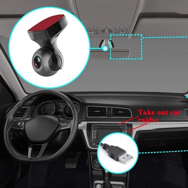 klarako Dash Cam for Cars Front Car Driving Camera Wifi Full HD 1080P with Motion Detection, Parking Monitoring, GSensor, Loop Recording USB Version - Image 1