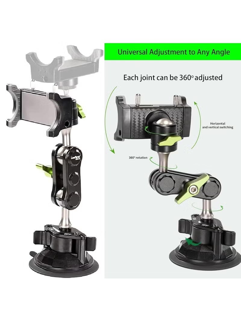 LanParte Universal Ball Head Arm for Phone New 360° Rotating Car Phone Holder Mount - Image 3
