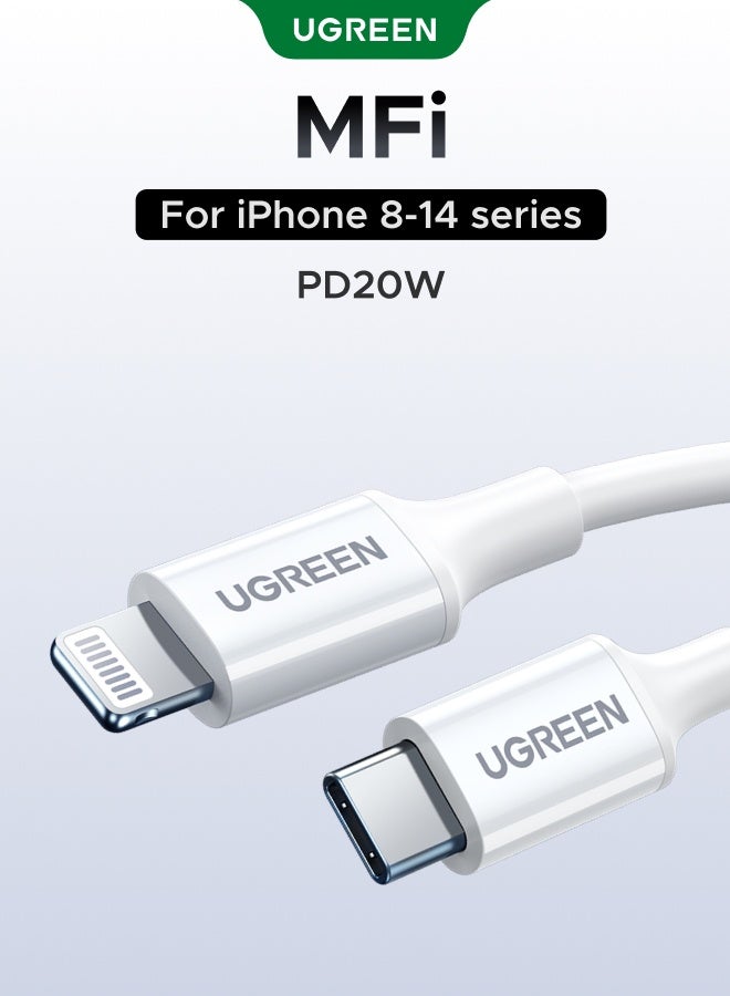 iPhone Cable 1M Apple MFi Certified Lightning Cable USB C to Lightning For iPhone 14 Pro Max 13 12 11 Airpods, Apple Pencil, iPad mini,iPad Air,iPad Pro, Fast Charging, Battery Protection