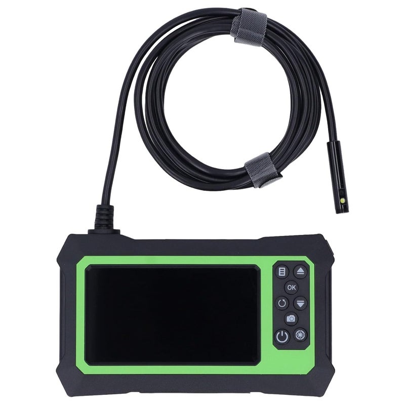 Industrial Endoscope, a Dual Lens Digital Inspection Camera, with 4.3 Inch 1080P HD LCD Screen and 8mm IP67 Probe - 2m Semi Cable and 3000mAh Battery - ABS Housing Yellow (5M) - Image 2