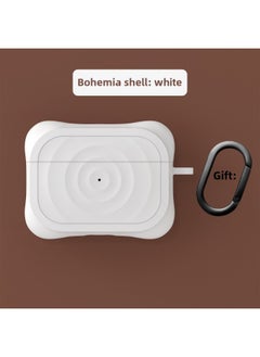 Boyang Headphone Protective Case For Airpods Pro For Apple Headphones Liquid Advanced Sense Anti-lost Original-Color:White-Applicable Models:airpods Pro 2