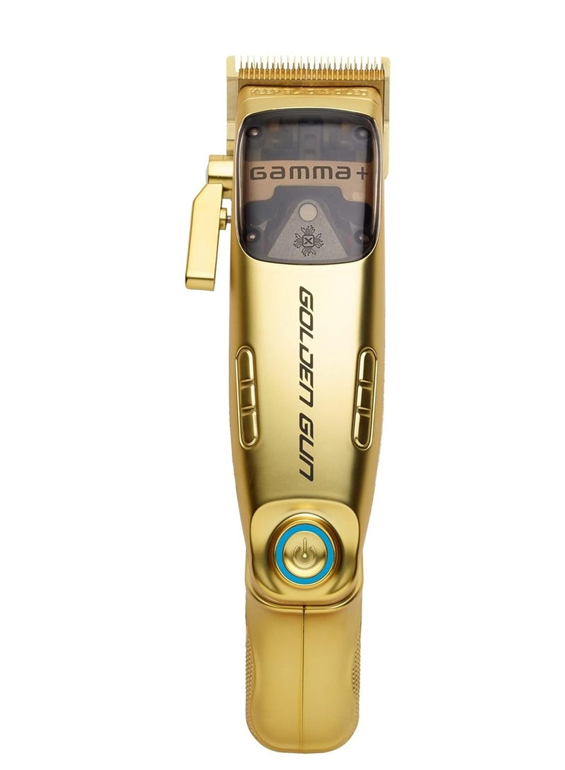 جاما+ ماكينة قص الشعر اللاسلكية GAMMA+ Collector's Edition Golden Gun مع شاشة عرض باللون الذهبي - Image 1