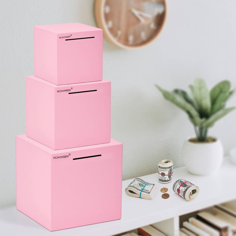 HCHANGEN Piggy Bank for Adults, Stainless Steel Savings Bank, Must Break to Open Metal Money Box for Cash Saving (Pink, 4.72inches) - Image 4