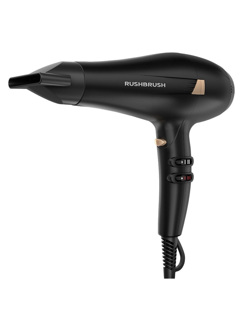 Rush Brush D3 PRO Hair Dryer, 2300 Watt - Black - Image 4