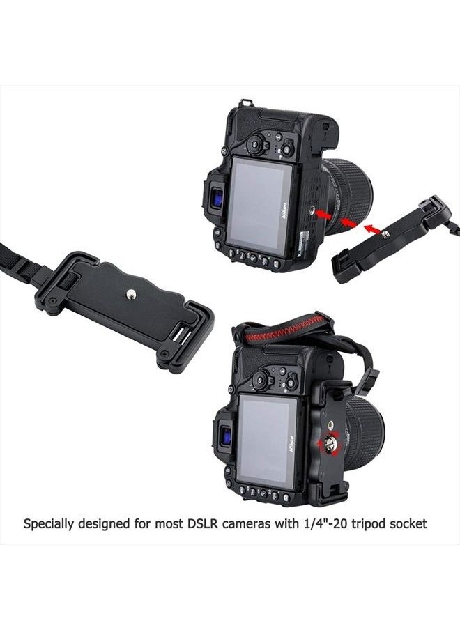 JJC DSLR Camera Hand Strap Grip Wrist Strap With Standing U Plate for Canon EOS 90D 80D 77D 70D 60D 50D 1D 1Dx 7D 6D 5D Mark IV III II 5Ds 5DsR EOS R RP R5 R6 Rebel T8i T7i T6s T6i T5i T7 T6 SL3 SL2  - Image 2
