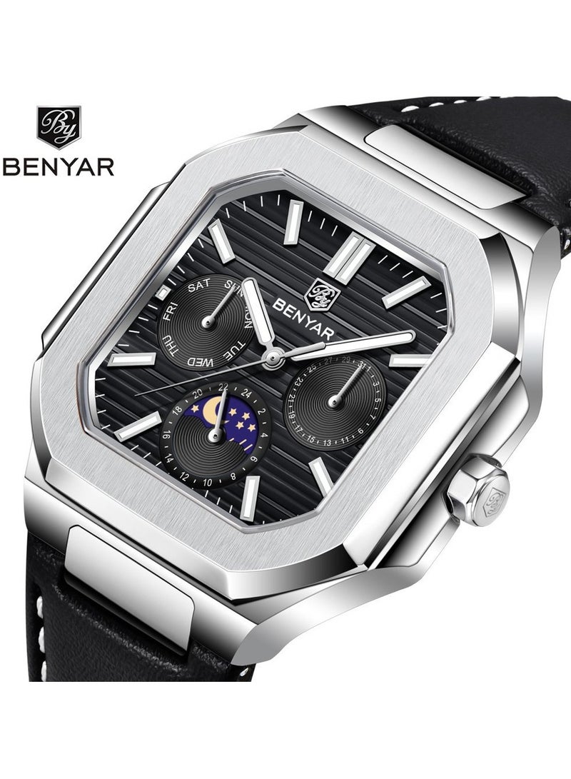 بينيار ساعات رجاليه  كوارتز ضد الماء - Image 2