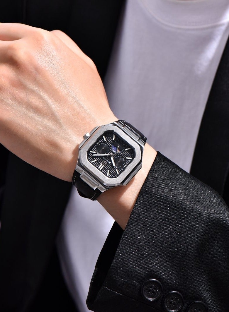 بينيار ساعات رجاليه  كوارتز ضد الماء - Image 3